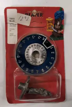 Blue Scrye Life Counter w/ Wizard - 1994 MTG Reaper Miniatures 7200S New Package - Image 1