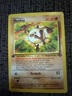1999 Pokemon Jungle 1st Edition Lot - 10 Cards - Pikachu, Eevee, Butterfree, etc - Image 4
