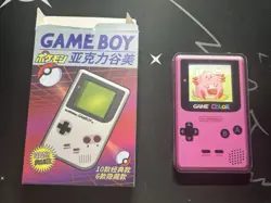 Pokemon Pink Gameboy Acrylic Case For Chinese Lenticular ￼￼ - Image 1
