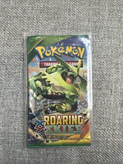Pokemon XY Roaring Skies Booster Pack Packs Lot Of 4 Rayquaza Sleeved Since New - Image 2