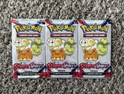Lot Of 3 Pokemon TCG Scarlet & Violet Base Promo 3-Card Fun Packs Sealed - Image 1