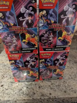 Pokemon TCG - Destined Rivals Booster Bundles x4 - New And Sealed - Image 1