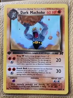 Pokemon Dark Machoke Team Rocket First Edition 40/82 - Image 1