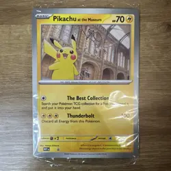 Pokemon x Natural History Museum Promo - Pikachu At The Museum JUMBO card - GSP - Image 1