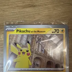 Pokemon x Natural History Museum Promo - Pikachu At The Museum JUMBO card - GSP - Image 3