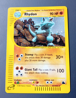 Pokemon Skyridge H27/H32 Rhydon Holo Eng NM - Vintage - Image 1