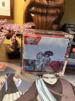 Pokemon Destined Rivals Booster Box Sealed with Acrylic Case - Image 1