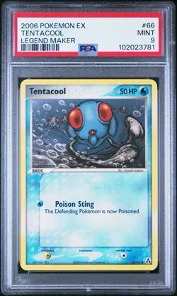 2006 Pokemon EX Legend Maker # 66 Tentacool PSA 9 Card MINT! Trusted Seller! - Image 1