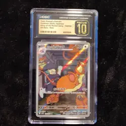 Pokemon Team Rocket's Raticate 108/098 Sv10 Art Rare Holo Japanese CGC 10 - Image 1