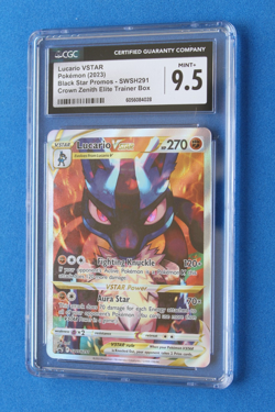 2023 POKEMON BLACK STAR PROMOS LUCARIO VSTAR SWSH291 CGC 9.5 - Image 1