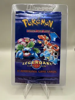 Pokemon Legendary Collection Booster Pack Wrapper Wizards of the Coast - Image 1