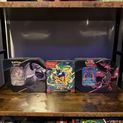 Pokemon TCG: Crown Zenith Booster Bundle + 2 Crown Zenith Galarian Tins 16 PACKS - Image 1