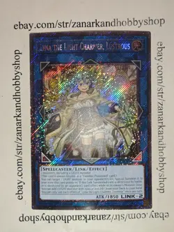 YuGiOh Lyna the Light Charmer, Lustrous RA04-EN081 Platinum Secret Rare - Image 1