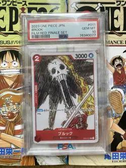 One Piece Brook Holo ST01-011 - MINT/NM - Film Red Premium Collection - PSA10 - Image 1