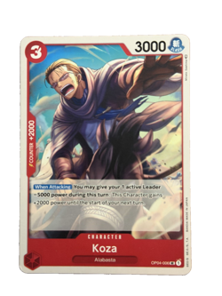 New: One Piece CCG Koza OP04-006 Kingdoms of Intrigue Regular Uncommon - Image 1