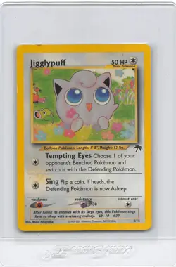 Jigglypuff 8/18 - NON-HOLO - Southern Islands - VINTAGE POKEMON CARD - HP/DMG - Image 1