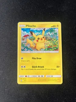 Pikachu #4/12 Confetti Holo McDonald's Promo 2018 Pokemon TCG Card Mp-hp - Image 1