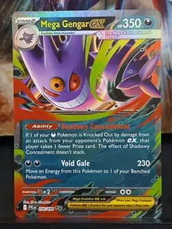 Mega Gengar ex 056/094 Me02: Phantasmal Flames Pokemon Card - Image 2