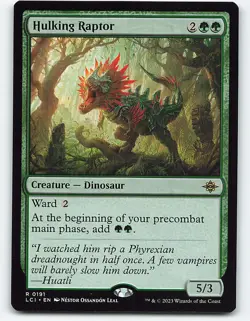 Hulking Raptor #191 Magic the Gathering Card - Image 1