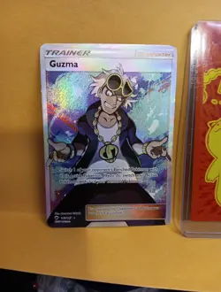 Pokemon Guzma Holo Full Art Ultra Rare TCG Card Burning Shadows 143/147 NM FAST - Image 1