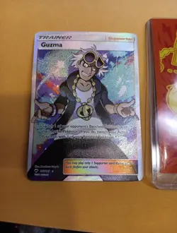 Pokemon Guzma Holo Full Art Ultra Rare TCG Card Burning Shadows 143/147 NM FAST - Image 3