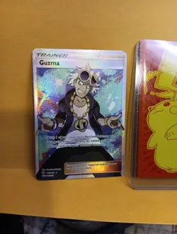 Pokemon Guzma Holo Full Art Ultra Rare TCG Card Burning Shadows 143/147 NM FAST - Image 5