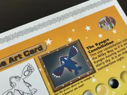 Pokemon Channel Nintendo Gamecube 2003 E Reader Line Art Card Only Kyogre MP - Image 5