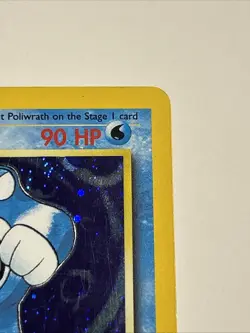 Poliwrath Base Set 2 Holo Rare Pokemon TCG Card 15/130 Unlimited Edition MP - Image 3