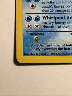 Poliwrath Base Set 2 Holo Rare Pokemon TCG Card 15/130 Unlimited Edition MP - Image 5