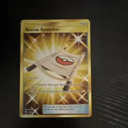 Pokemon TCG Rescue Stretcher 165/147 SM Burning Shadows Secret Rare Holo Card - Image 1