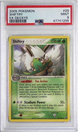 2005 Pokemon EX Deoxys #25 Shiftry PSA 9 Card MINT! Trusted Seller Free Shipping - Image 1