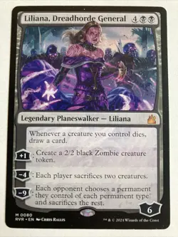 Liliana, Dreadhorde General 1x Ravnica Remastered MTG x1 NM Mythic - Image 1