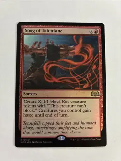 Song of Totentanz 1x Wilds of Eldraine MTG x1 M/NM FOIL Rare - Image 1
