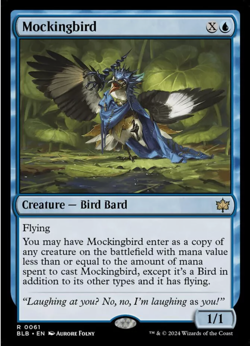 MTG Bloomburrow Rare Mockingbird #0061 - NM - MTG - Image 1