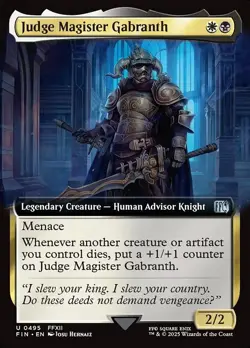 Judge Magister Gabranth-Final Fantasy-Extended Art-Regular-495-NM - Image 1