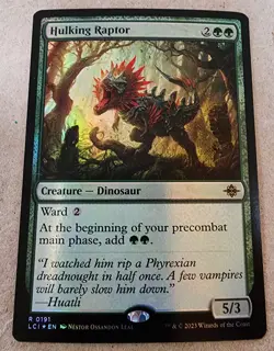 Hulking Raptor - #191 Foil - The Lost Caverns of Ixalan - Mtg - Image 1