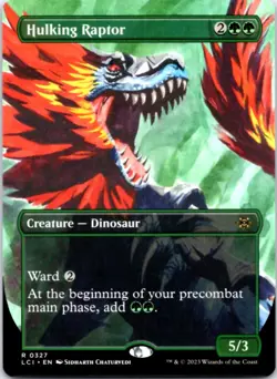 Hulking Raptor (Borderless) The Lost Caverns of Ixalan, 327 NM - Image 1