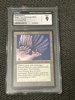 Jeweled Bird Arabian Nights MTG Graded CGC 9 Mint Magic The Gather 1993 - Image 1