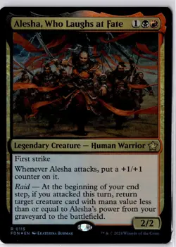 Alesha, Who Laughs at Fate Foundations Foil NM R 0115 - Image 1