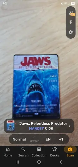 Magic: The Gathering Secret Lair Jaws, Relentless Predator Foil Playtest-fanart - Image 3