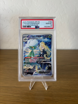 2025 POKEMON DRI EN-DESTINED RIVALS ILLUSTRATION RARE CYNTHIA'S ROSERADE PSA 10 - Image 1