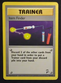 Item Finder 103/130 Base Set 2 Pokemon Card - Image 1