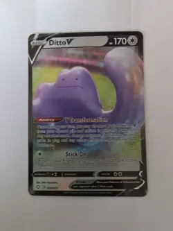 2021 Pokemon Ditto V Shining Fates Holo 50/72 - Image 1