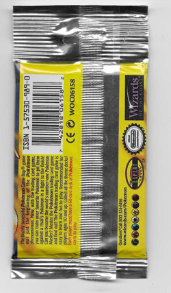 1999 Pokemon Base Set Unlimited Long Crimp Charizard Booster Pack LITE, SEALED - Image 2