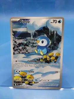 Pokemon TCG Phantasmal Flames Piplup 98/94 Illustration Rare NM - Image 1