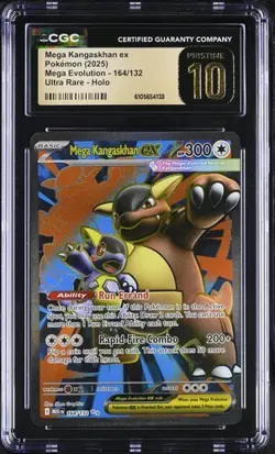 Pokemon Mega Kangaskhan ex (2025) Mega Evolution 164/132 CGC PRISTINE 10 - Image 1