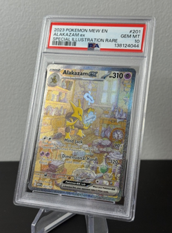 Pokemon 2023 PSA 10 Alakazam EX 151 Special Illustration Rare 201/165 MEW EN - Image 2