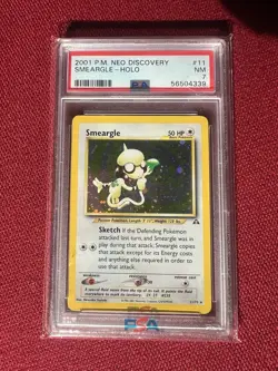 Pokemon TCG Smeargle Neo Discovery Holo Rare PSA 7 - Image 1