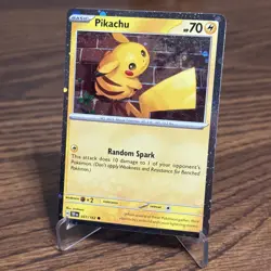 Pikachu 051/162 - Temporal Forces Promo - Cosmos Holo Rare Pokemon TCG - NM - Image 1