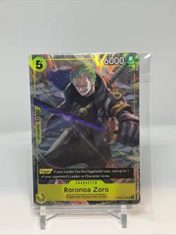 One Piece Roronoa Zoro OP07-113 Illustration Box Vol. 3 Promo Holo Sealed - Image 1